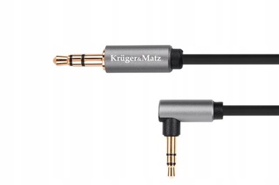 Kabel przewód AUX Mini Jack 3,5mm kątowy 1m