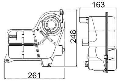 MAHLE DEPÓSITO DE EXPANSIÓN DE LÍQUIDO CHLODNICZEGO AUDI A4 B6 A4 B7 SEAT  