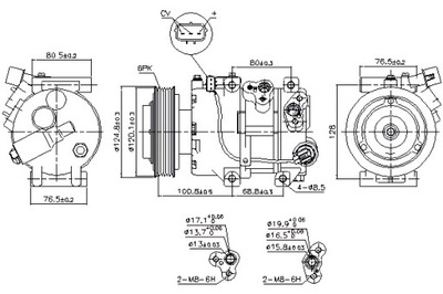 NISSENS COMPRESOR DE ACONDICIONADOR HYUNDAI IX35 KIA SPORTAGE 3 2.0 2.4  