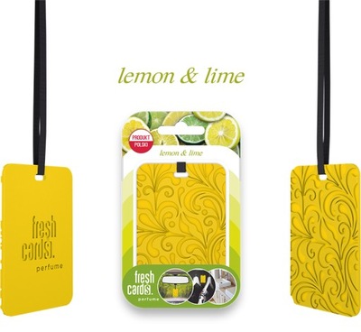 ZAPACH FRESH CARDS PERFUME LEMON &amp; LIME