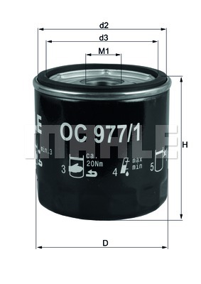 ФІЛЬТР МАСЛА KNECHT OC 977/1 OC9771