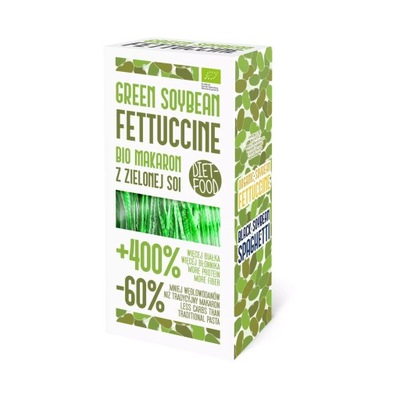 Bio Makaron Sojowy Zielony Fettuccine 200g Diet F
