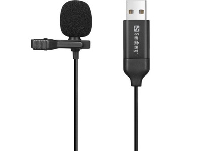 Sandberg Streamer USB Clip Microphone, 126-40