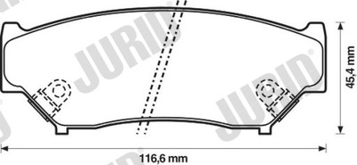 КОЛОДКИ ГАЛЬМІВНІ ПЕРЕД JURID 572247J