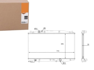 Nrf радиатор воды honda accord vii 2.2 i-ctdi cl фото №1