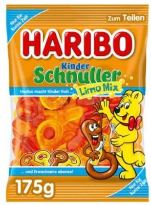 Haribo Kinder Schnuller Smoczki Limo Mix Cola 175g z Niemiec