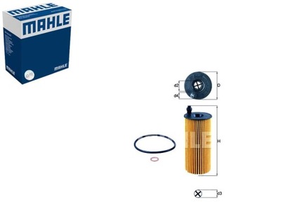 ФИЛЬТР МАСЛА BMW MAHLE