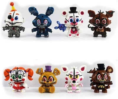 5/6 szt. pięć noców zabawki fnaf figura zabawa prześwitująca siostra