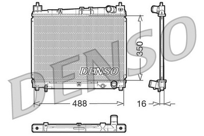 RADUADOR DE AGUA DENSO DRM50006  