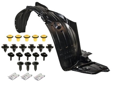 Подкрылок nissan note 2006- перед правое + клипсы фото №1