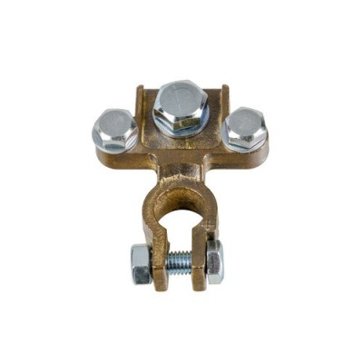 Клемма аккумулятор плюсовая 3 болты włoska фото №1