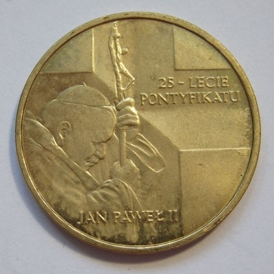 2 zł Jan Paweł II - 25 lat pontyfikatu, 2003r. X9095