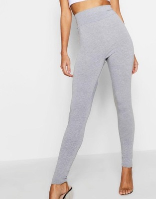 BOOHOO LEGGINSY SZARE BASIC KLASYCZNE 44 XXL 1AAA