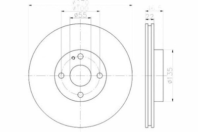 TEXTAR DISCOS DE FRENADO 2 PIEZAS MAZDA PARTE DELANTERA MX-5 00-  