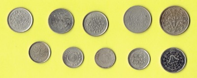 NEPAL Zestaw 10 monet