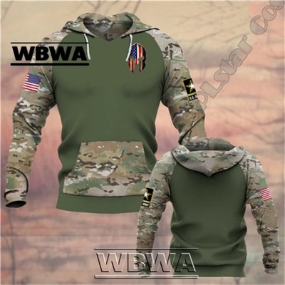 Bluza weteran wojskowy kombinezon żołnierz moro jesienny sweter NewFashion