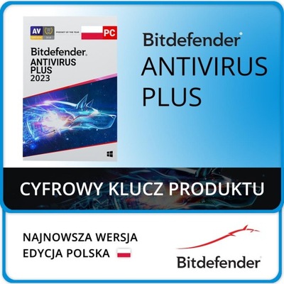 Bitdefender Antivirus Plus 1st. / 3lata kont.