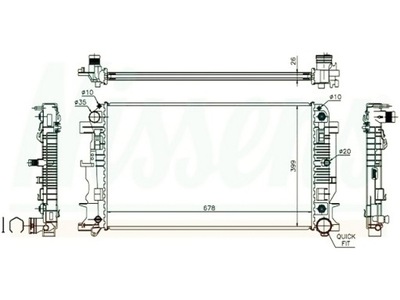 Mercedes sprinter w906 06- 2.1 радіатор wody фото №1