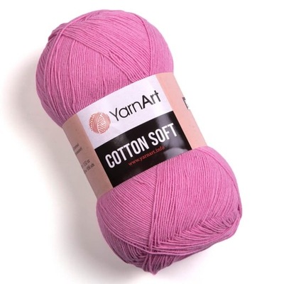 Włóczka YarnArt Cotton Soft 20 / jasny róż