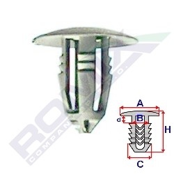 REMACHE TAPICERSKA DE COLECTOR ROMIX A14545 1 PIEZA  