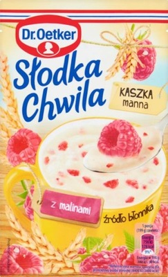 OETKER SŁODKA CHWILA KASZKA MANNA Z MALINAMI 49 G