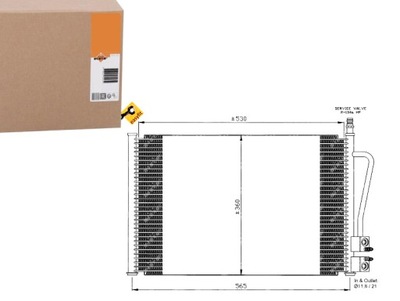 Конденсатор кондиционера ford fiesta 01- fusion nrf фото №1