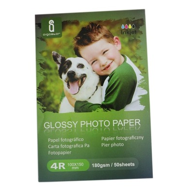 PAPIER FOTOGRAFICZNY BŁYSZCZĄCY 10x15 180g 50szt FOTO DO DRUKOWANIA ZDJĘĆ