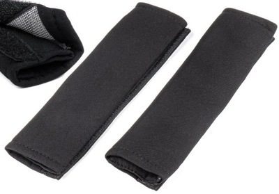 NAKŁADKI OSŁONY NA PASY BEZPIECZEŃSTWA CZARNE 2SZT