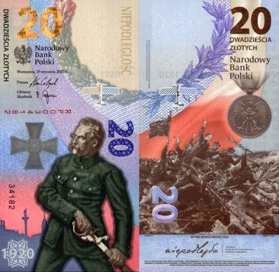 POLSKA - 20 ZŁOTYCH 2020 - Bitwa Warszawska +ETUI