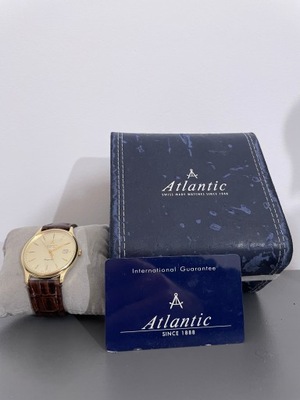 Atlantic zegarek męski 95343.65.31 złoty 14k
