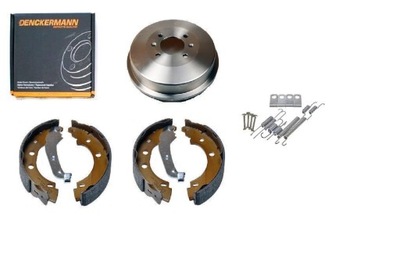 Гальмівні барабани гальмівні колодки пружини hyundai i10 i20 accent rio kpl фото №1