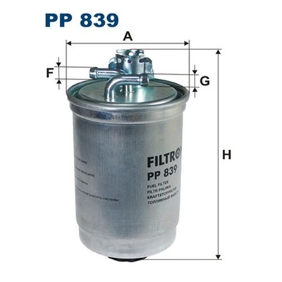 FILTRO COMBUSTIBLES FILTRON PP 839  