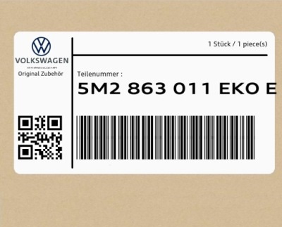 Килимок 5m2863011ekoe vw golf фото №1