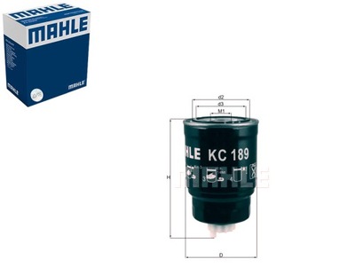 Mahle фільтр пального nissan almera ii 2.2 di n16 фото №1