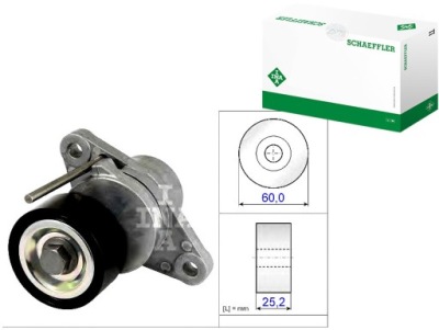 Ролик натяжителя ремень клиновой ina фото №1