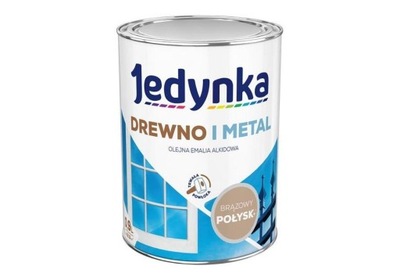 JEDYNKA EMALIA ALKID. 0,9L BRĄZOWY POŁYSK ZEW/WEW