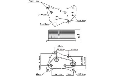 NISSENS РАДИАТОР МАСЛА OPEL ADAM ASTRA K CORSA E INSIGNIA B INSIGNIA 