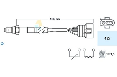 FAE SONDA LAMBDA AUDI A4 B5 A6 C5 VW PASSAT B5 TRANSPORTER IV 1.8 2.3  