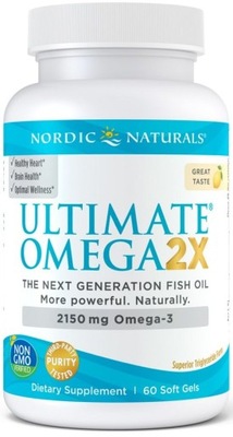 Nordic Naturals Ultimate Omega 2x 2150 mg Citrón 60