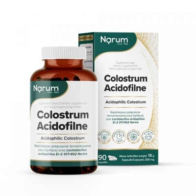 Colostrum Acidofilne 200 mg, 90 kapsułek