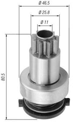 MAG AMB0434 BENDIX ARRANCADOR VW SKODA  