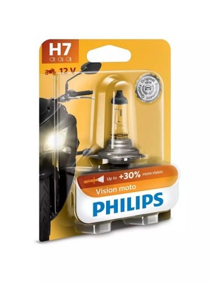 PHILIPS MOTOVISION H7 55W LEMPUTĖ MOTOCIKLINĖ +30% 