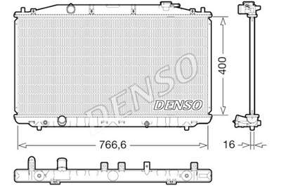 DENSO AUŠINTUVAS VARIKLIO VANDENS HONDA ACCORD VIII 2.0 2.4 06.08- 