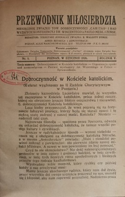 Przewodnik miłosierdzia Cały rocznik 1926