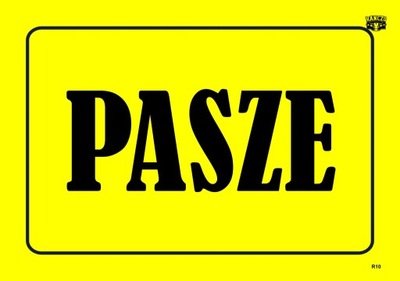 TABLICA TABLICZKA INFORMACYJNA "PASZE''