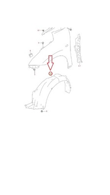 Підкрилок правий перед suzuki baleno фото №1