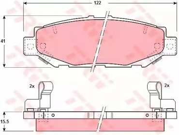 ZAPATAS DE FRENADO LEXUS GS300 93-97 PARTE TRASERA  