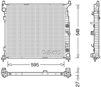 РАДІАТОР ВОДИ DENSO DRM17055