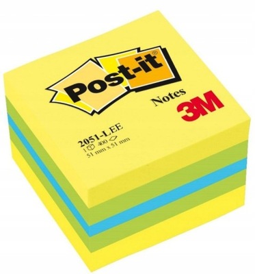 Bloczek samoprzylepny POST-IT 3M 51x51 400szt