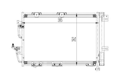 КОНДЕНСАТОР КОНДИЦИОНЕРА OPEL ASTRA H 03/04-01/10 DE